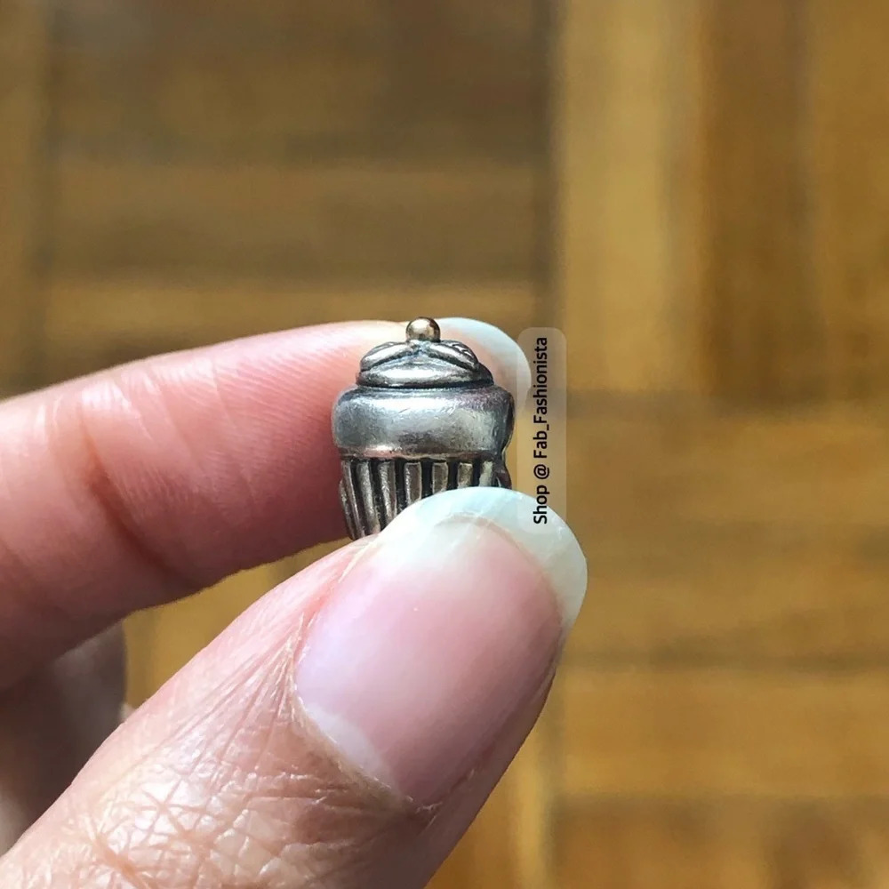 Pandora sterling silver & 14 k gold charm